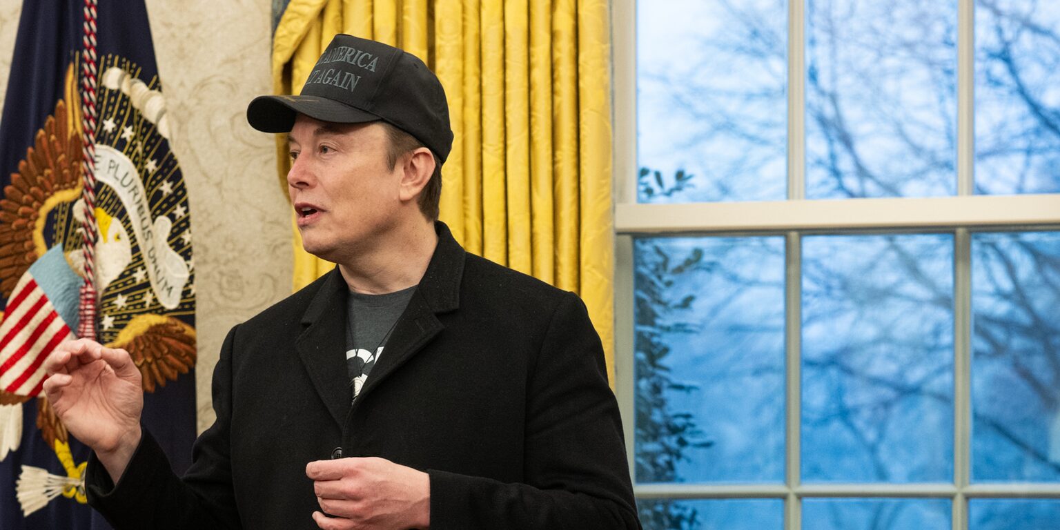 Elon Musk in the Oval Office, February 2025